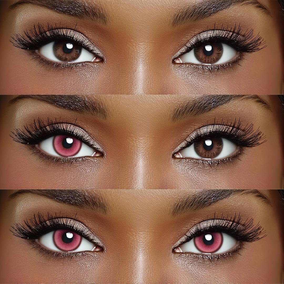 Merlot Pink - monthly, 2 lenses Colored Contacts - Gleglow