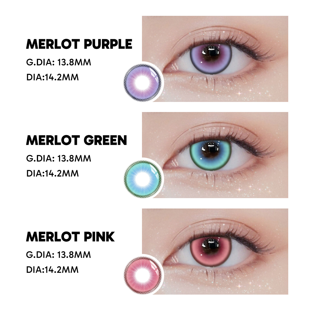 Merlot Pink - 1 Year, 2 lenses