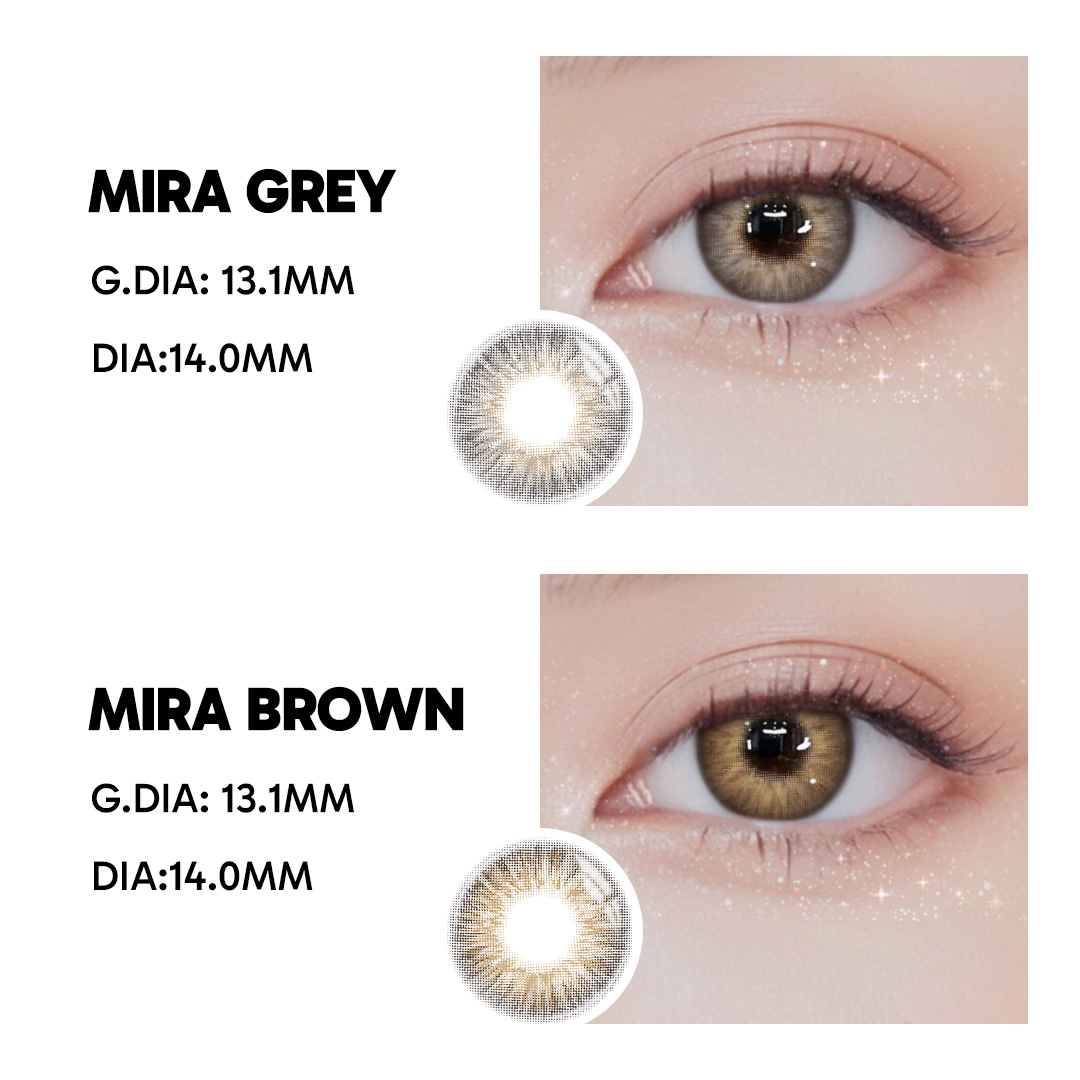 Mira Brown - monthly, 2 lenses Colored Contacts - Gleglow