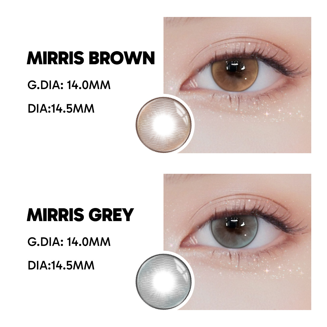 Mirris Brown - 6-month，2 lenses Colored Contacts - Gleglow