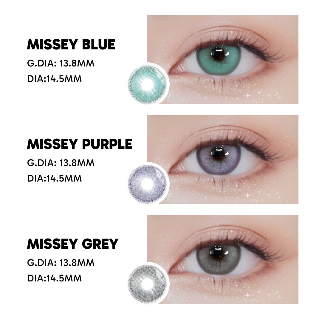 Missey Grey - 1 Year, 2 lenses Colored Contacts - Gleglow