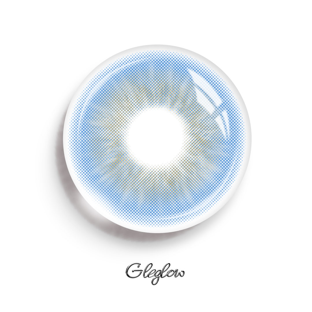 Moeli Blue - 1 Year, 2 lenses Colored Contacts - Gleglow