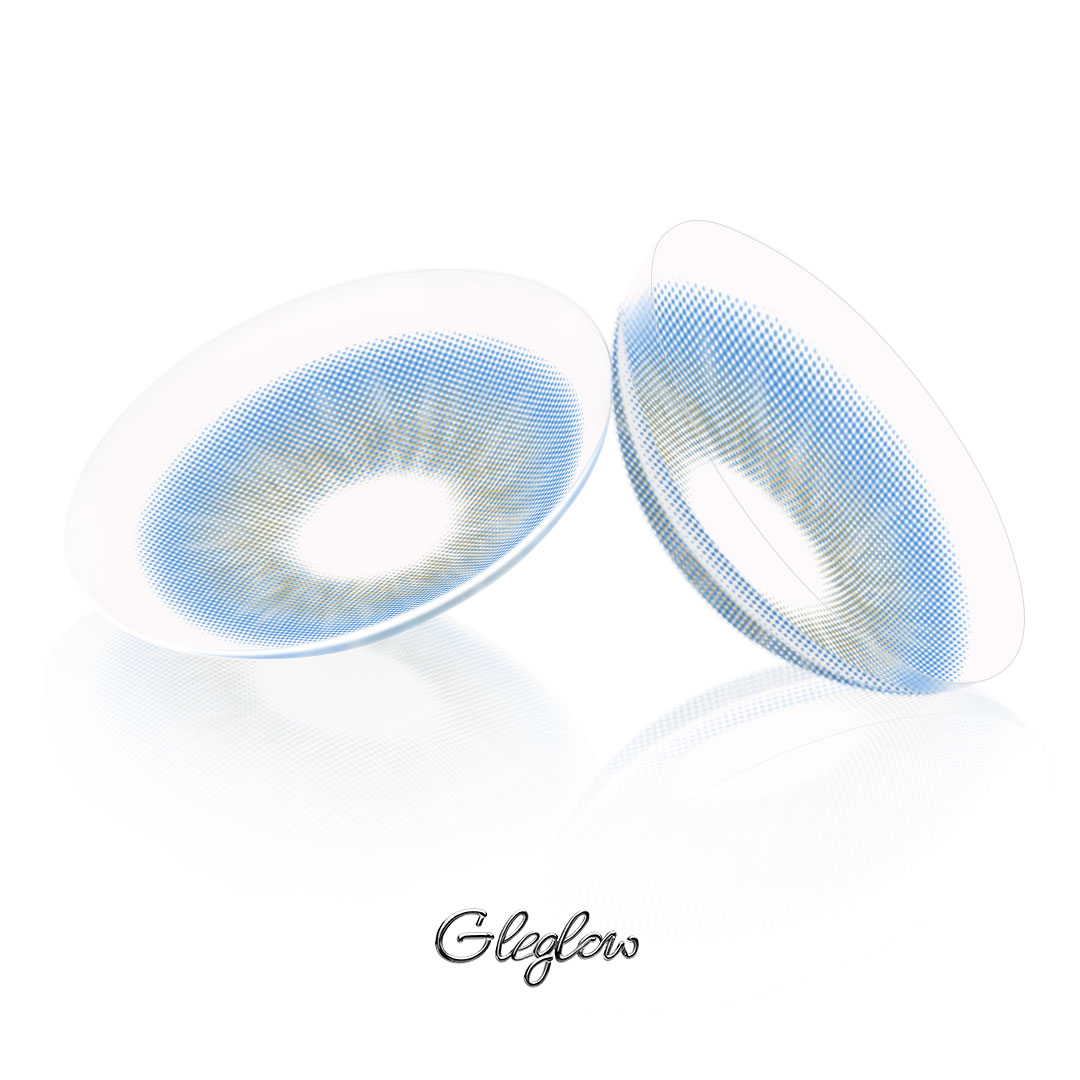 Moeli Blue - 1 Year, 2 lenses Colored Contacts - Gleglow