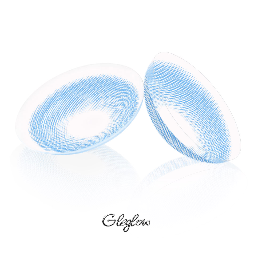Moodis Blue - 1 Year, 2 lenses Colored Contacts - Gleglow