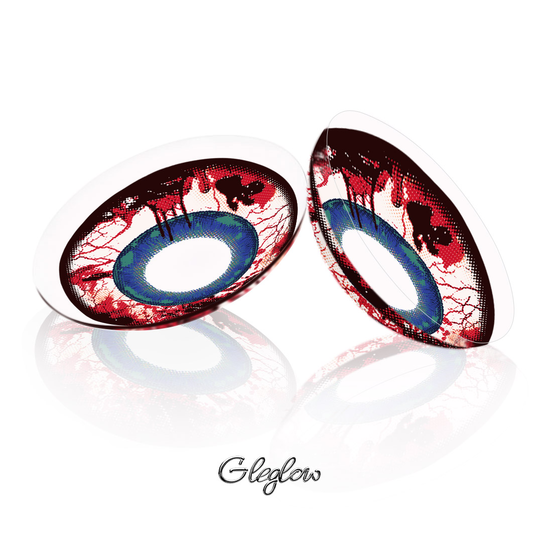 Morthis Red Contact Lenses – 1 Year, 2 Lenses Colored Contacts - Gleglow