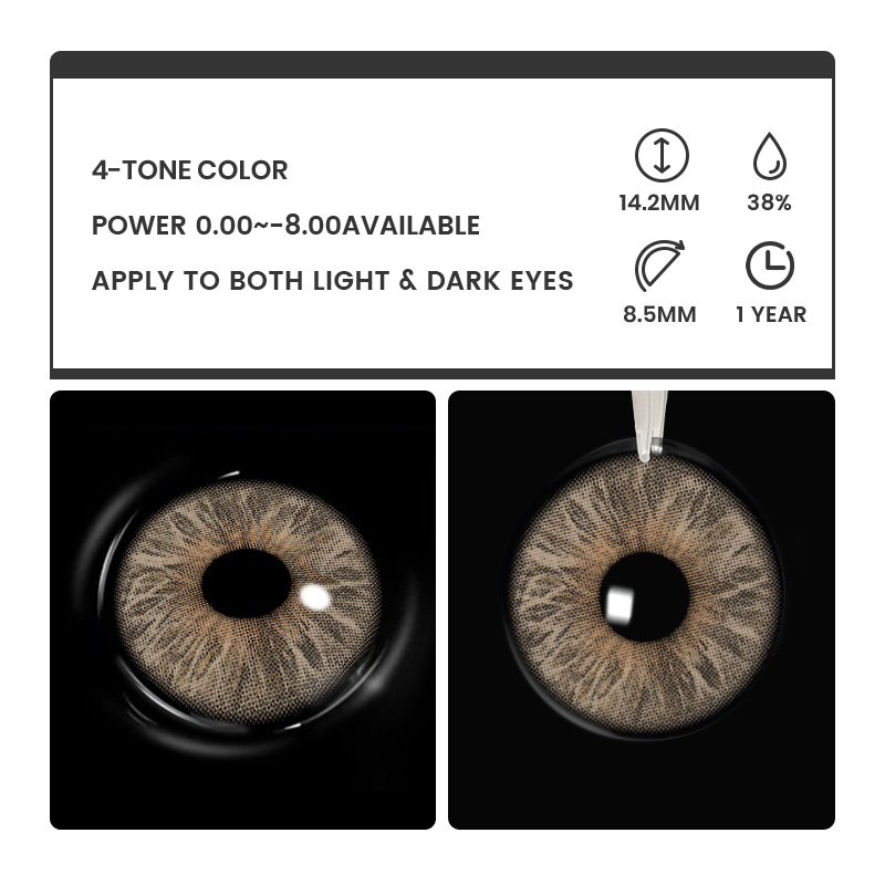 Mystic Hues Brown - 1 Year, 2 lenses