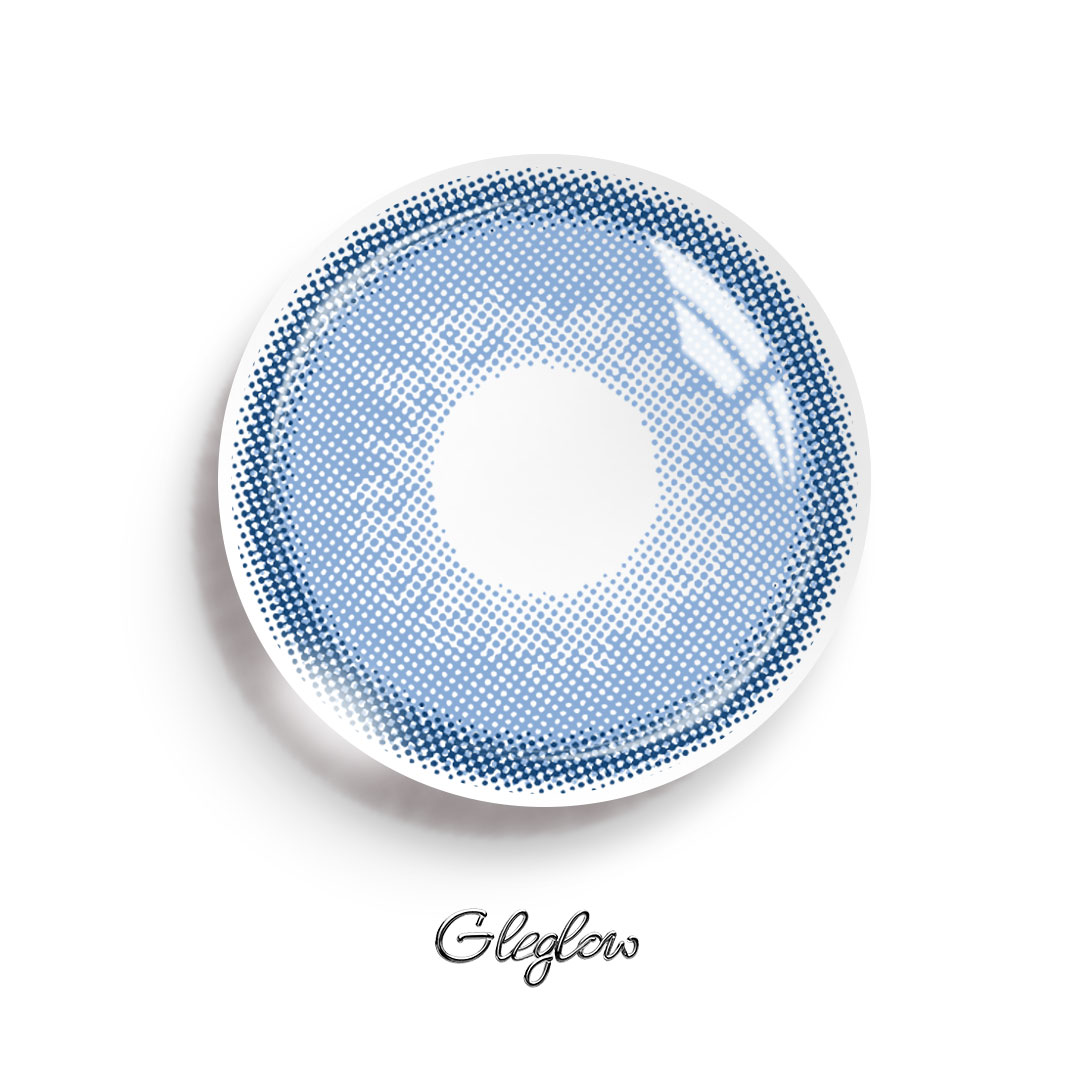 Neala Blue - 1 Year, 2 lenses Colored Contacts - Gleglow