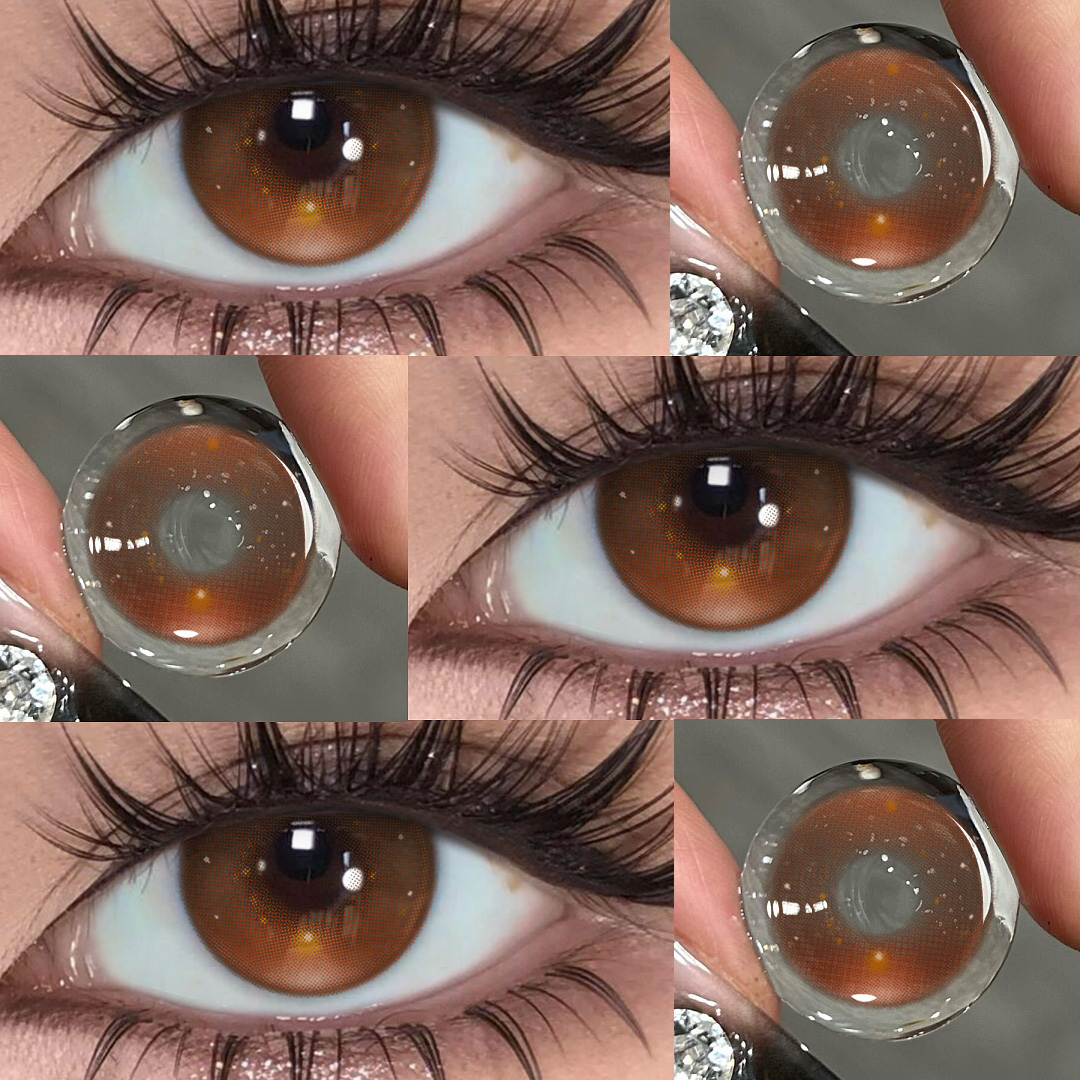 Neon Pulse Brown - 1 Year, 2 lenses