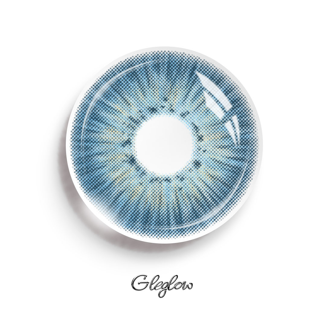 New York II Blue - 1 Year, 2 lenses Colored Contacts - Gleglow