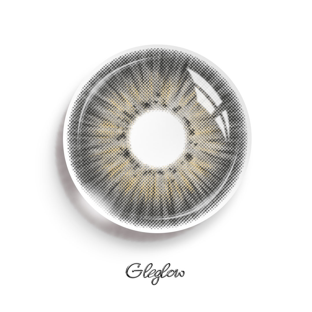 New York III Grey - 1 Year, 2 lenses Colored Contacts - Gleglow