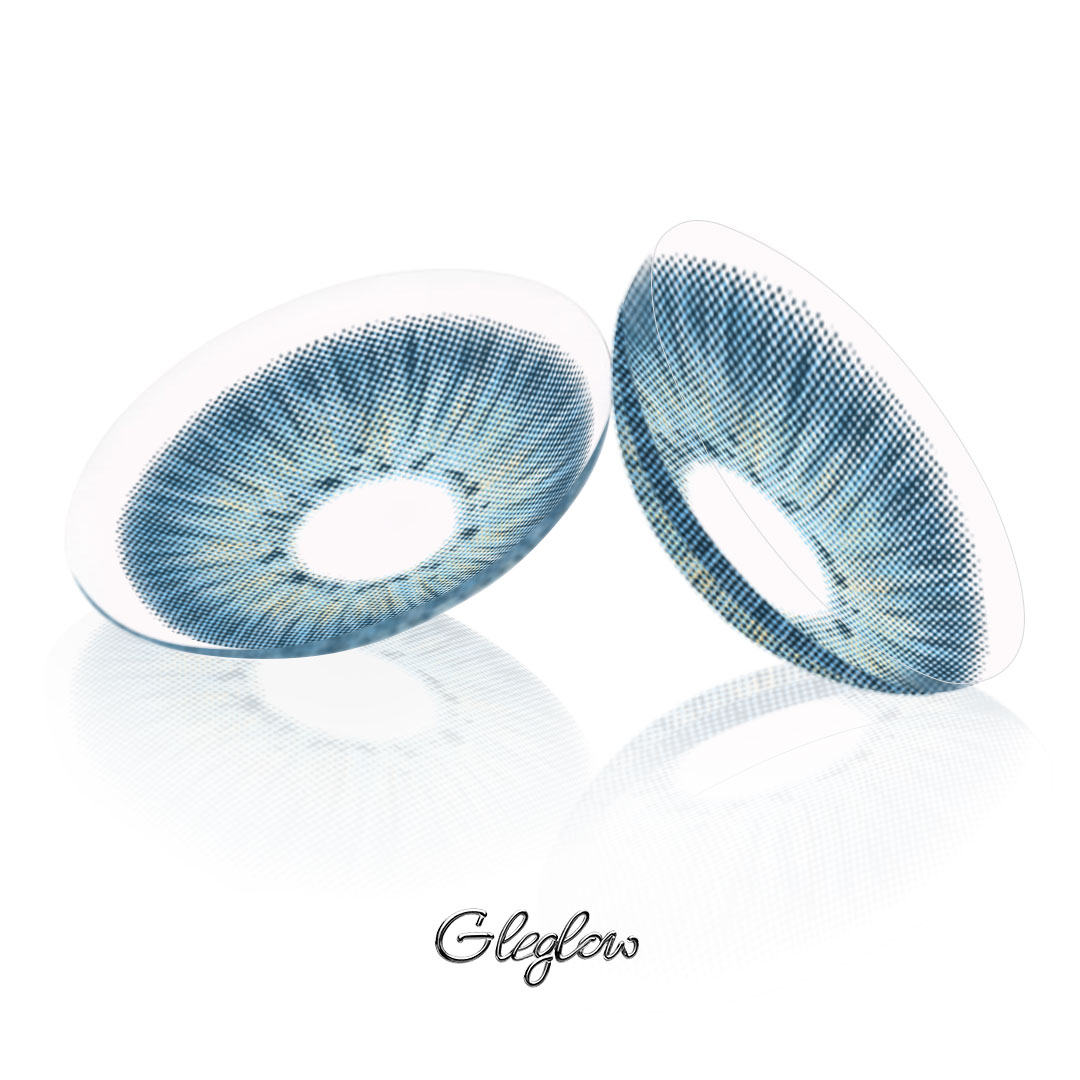 New York II Blue - 1 Year, 2 lenses Colored Contacts - Gleglow