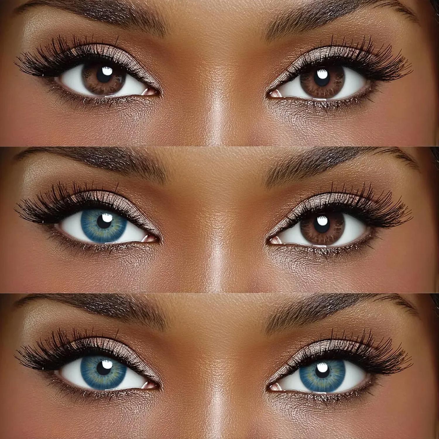 New York II Blue - 1 Year, 2 lenses Colored Contacts - Gleglow