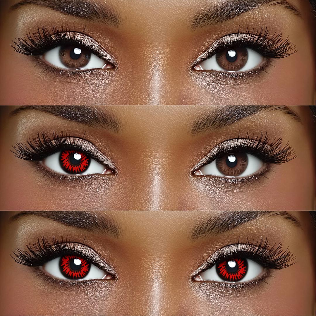 Nexen Red - 1 Year, 2 lenses Colored Contacts - Gleglow