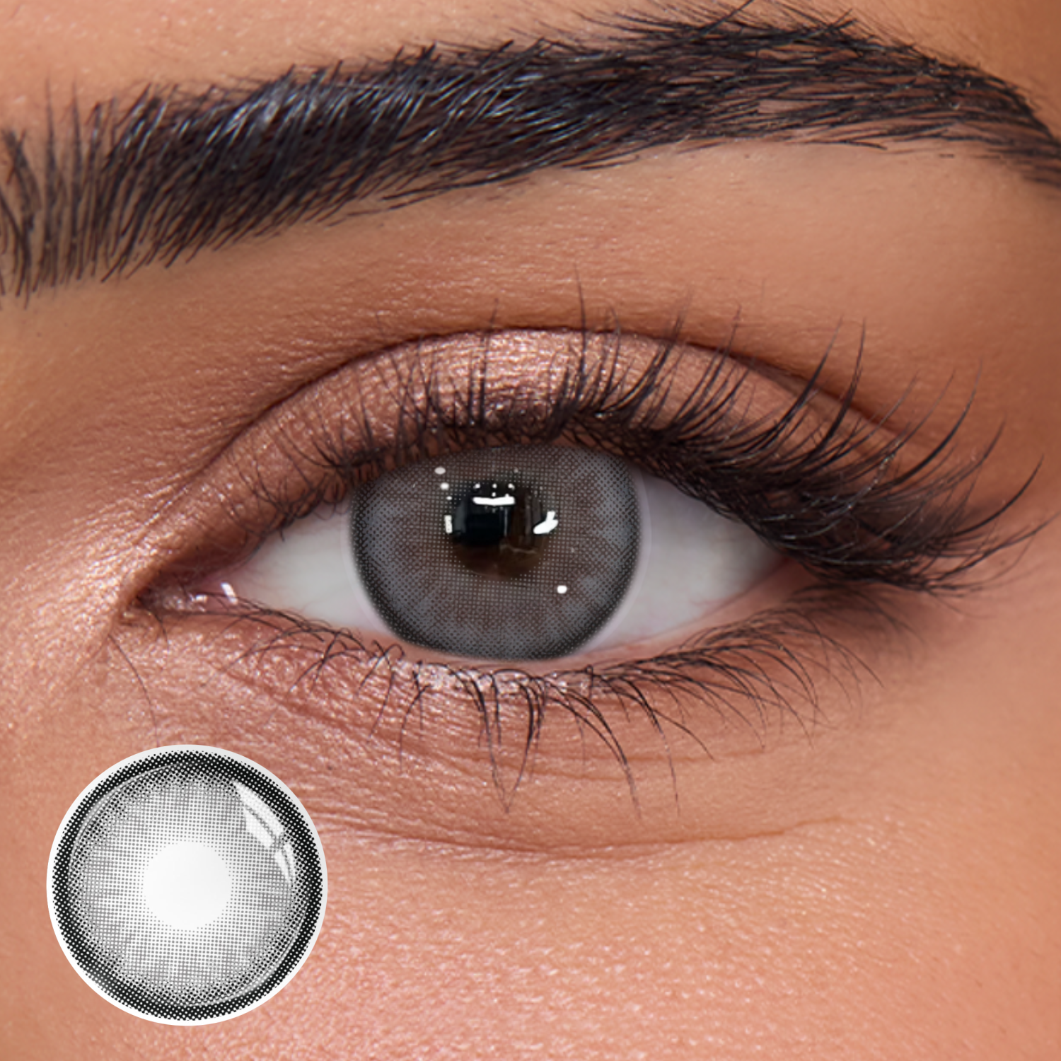 Thistle Flower Grey - 1 Year, 2 lenses