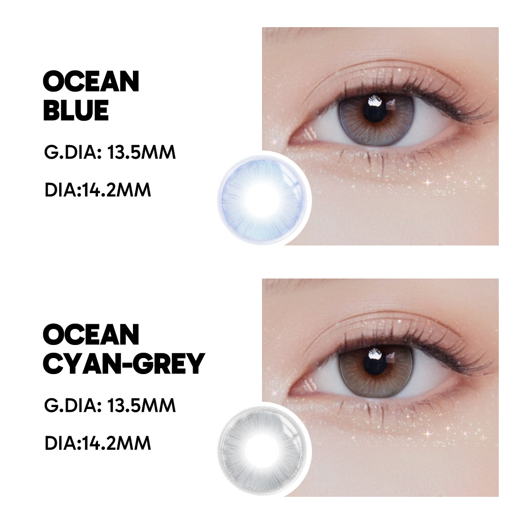 Ocean Blue - 1 Year, 2 lenses