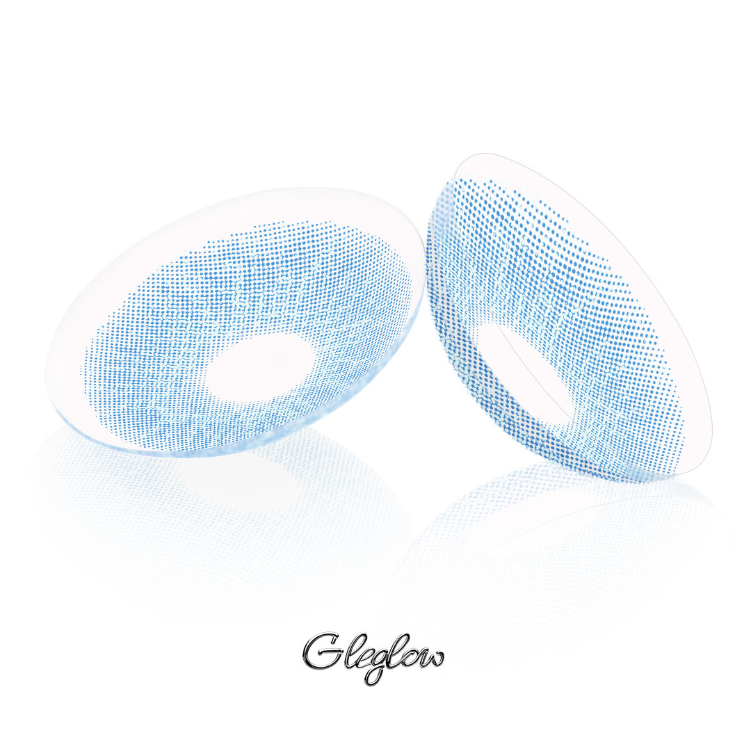 Omen Blue - 1 Year, 2 lenses Colored Contacts - Gleglow