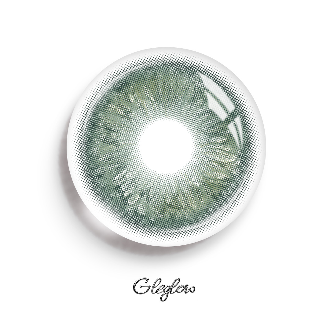 Opal Lunar Green - 1 Year, 2 lenses Colored Contacts - Gleglow