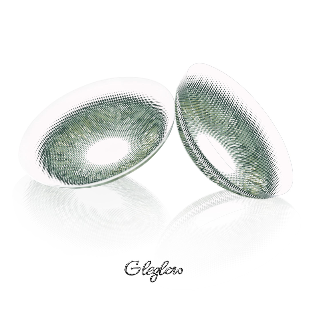 Opal Lunar Green - 1 Year, 2 lenses Colored Contacts - Gleglow