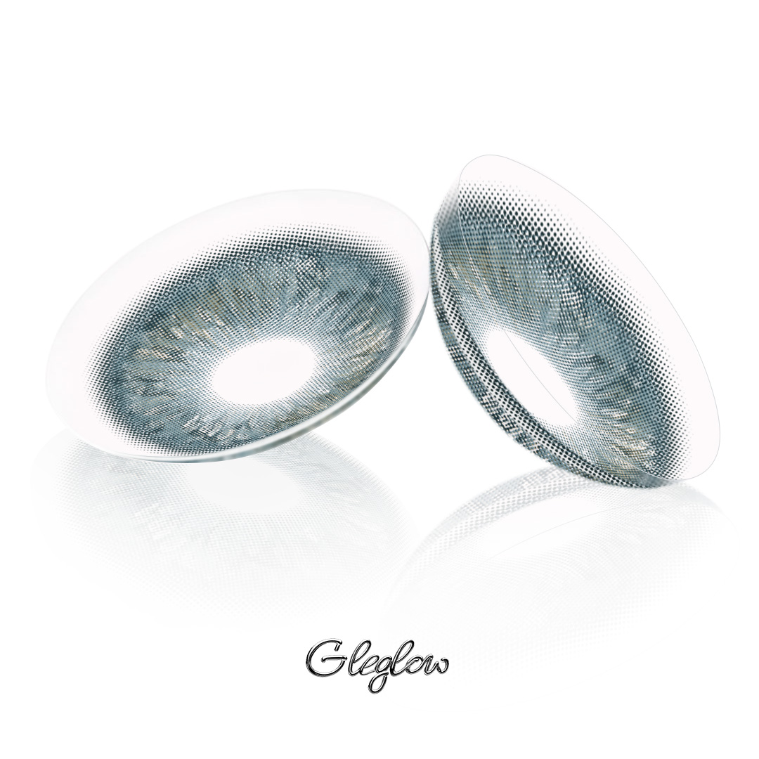 Opal Lunar Sage Grey - 1 Year, 2 lenses Colored Contacts - Gleglow