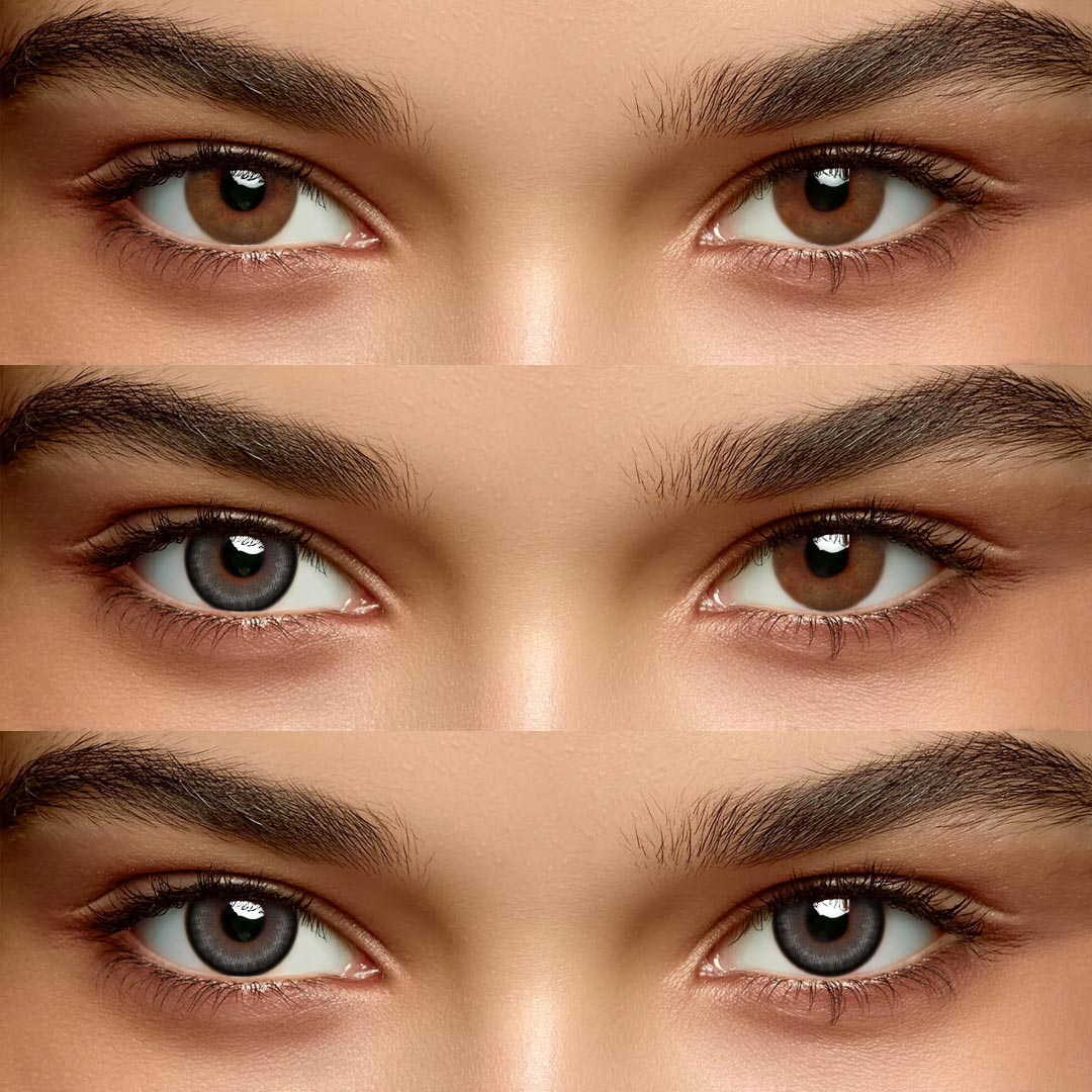 Orin Grey - 1 Year, 2 lenses Colored Contacts - Gleglow