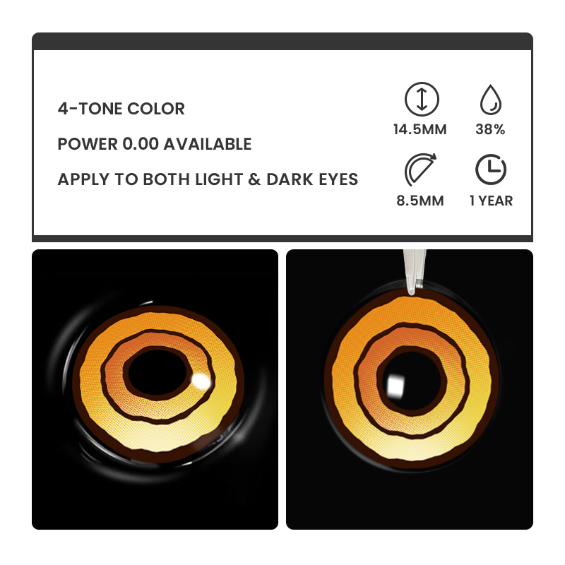 Oxael Brown - 1 Year, 2 lenses Colored Contacts - Gleglow