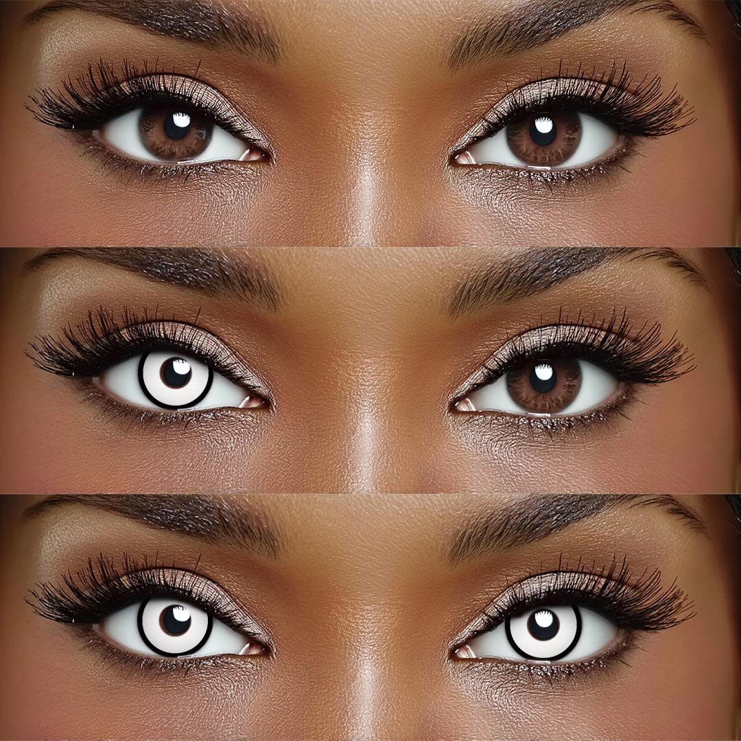 Pallor White - monthly, 2 lenses Colored Contacts - Gleglow