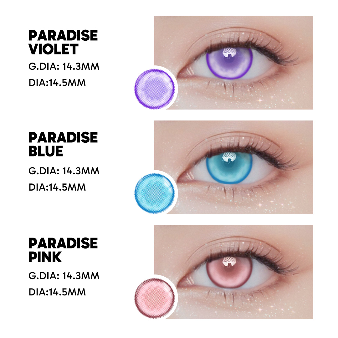Paradise Violet - monthly, 2 lenses Colored Contacts - Gleglow