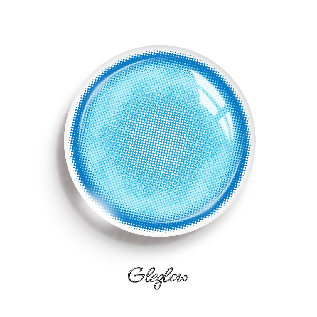 Paradise Blue - monthly, 2 lenses Colored Contacts - Gleglow
