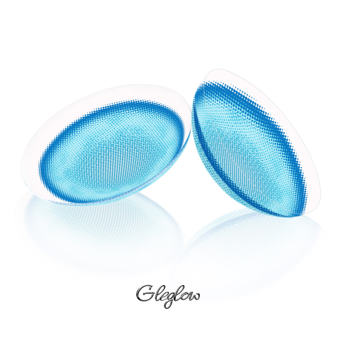 Paradise Blue - monthly, 2 lenses Colored Contacts - Gleglow