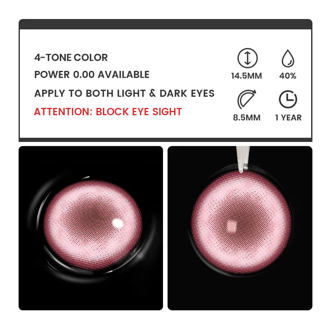Paradise Pink - 1 Year, 2 lenses