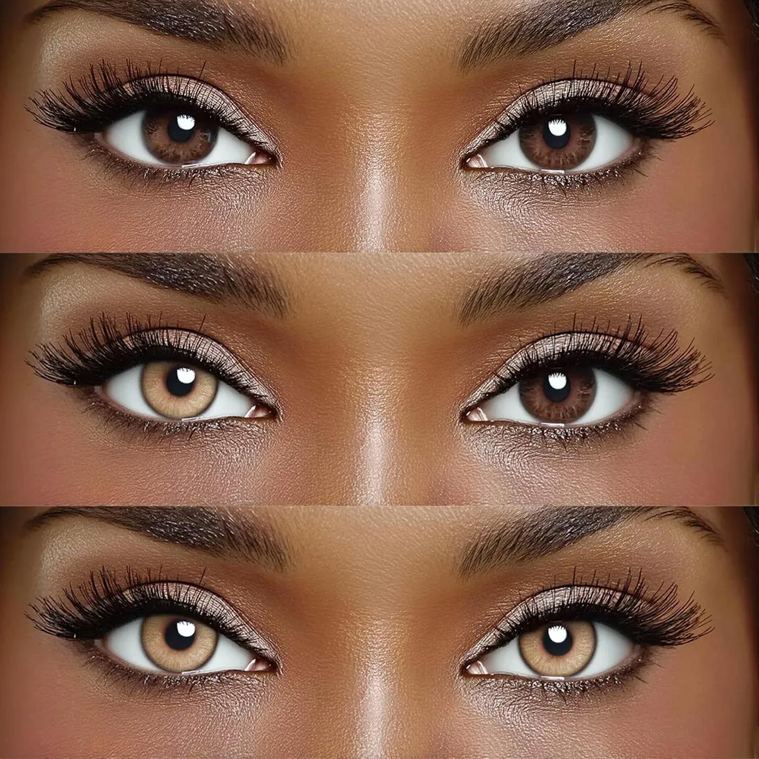 Plume Brown - 1 Year, 2 lenses Colored Contacts - Gleglow