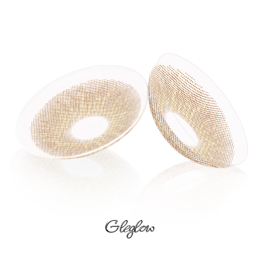 Pollen Brown - 1 Year, 2 lenses Colored Contacts - Gleglow