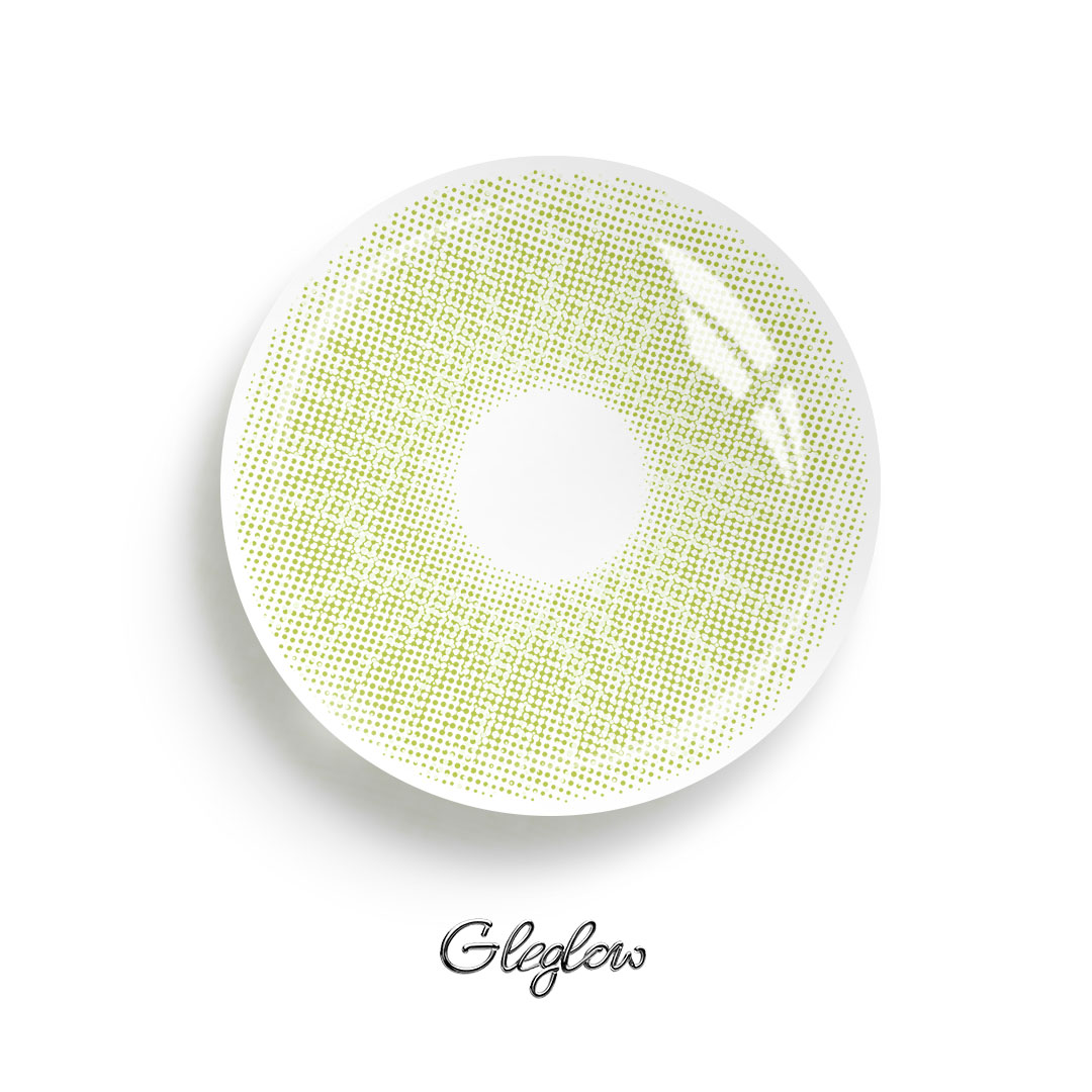 Pollen Green - 1 Year, 2 lenses Colored Contacts - Gleglow
