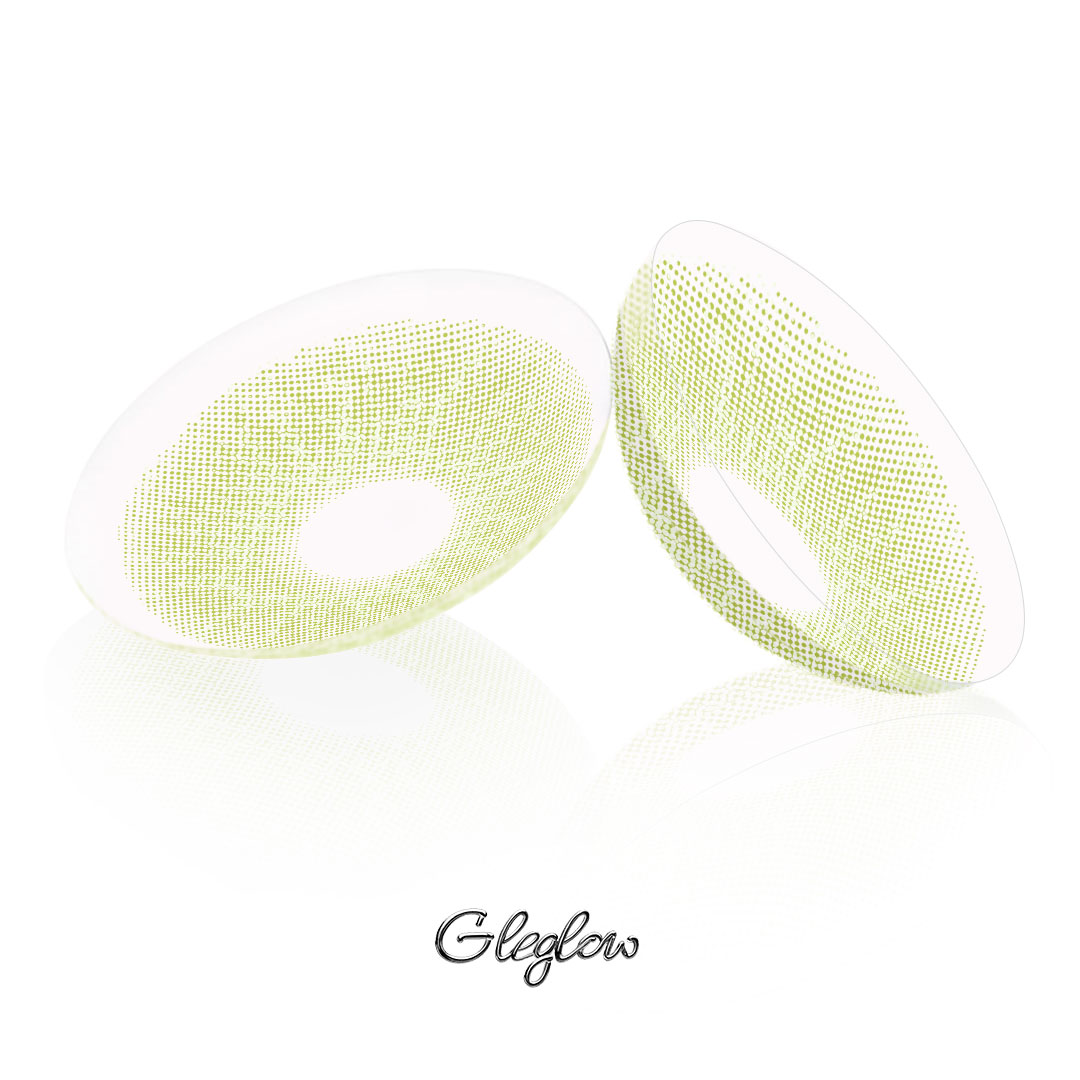 Pollen Green - 1 Year, 2 lenses Colored Contacts - Gleglow