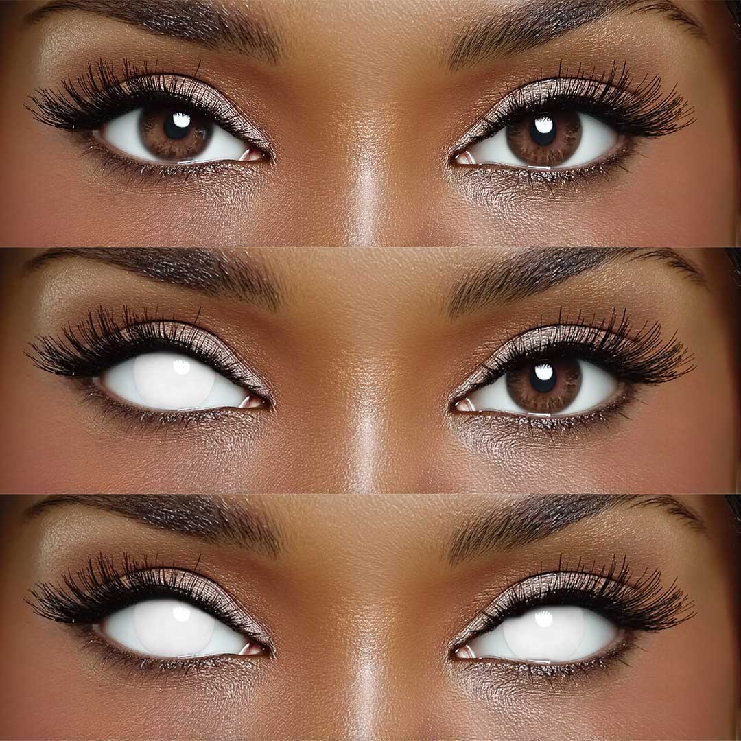 Puppet White - 1 Year, 2 lenses Colored Contacts - Gleglow