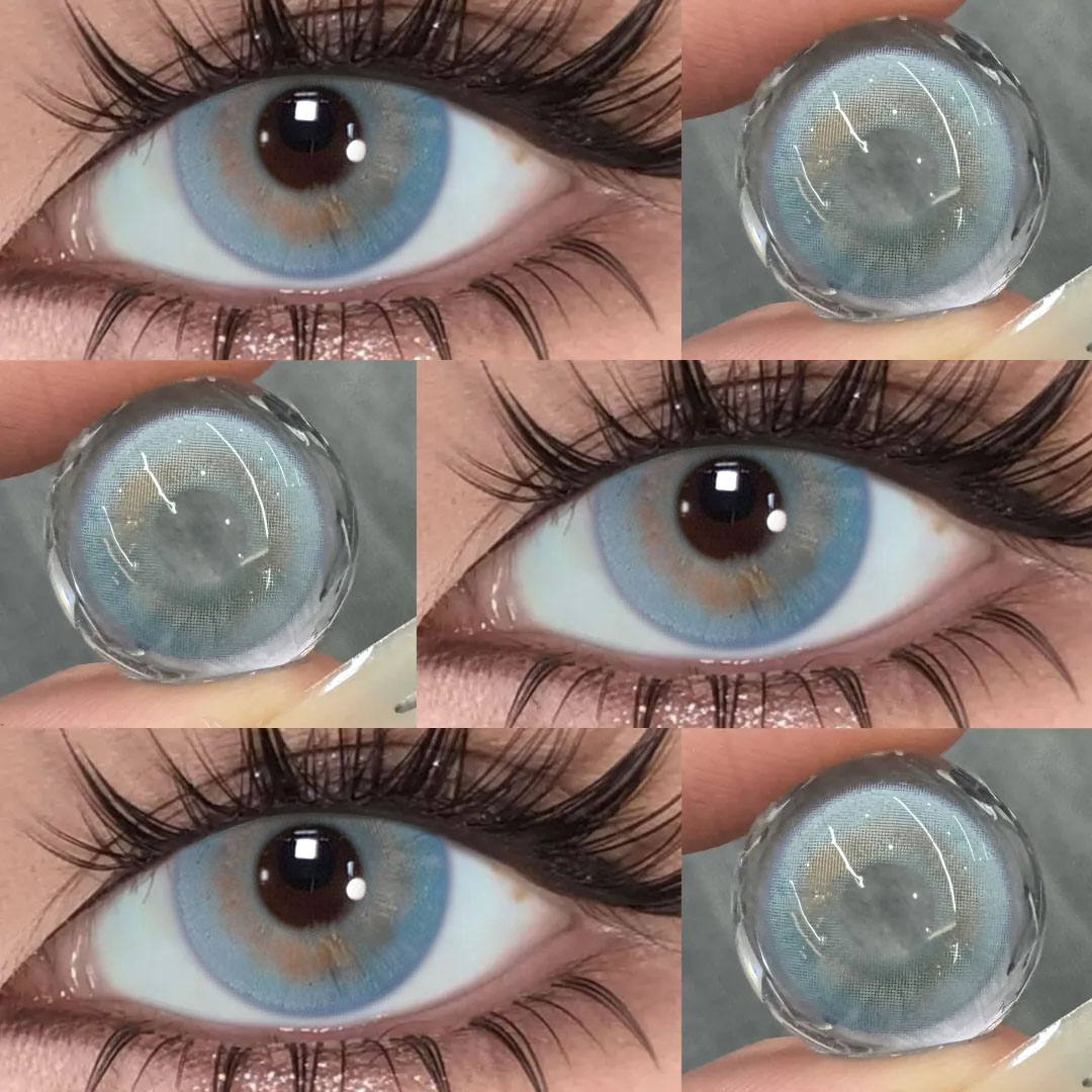 Plush Blue - monthly, 2 lenses Colored Contacts - Gleglow
