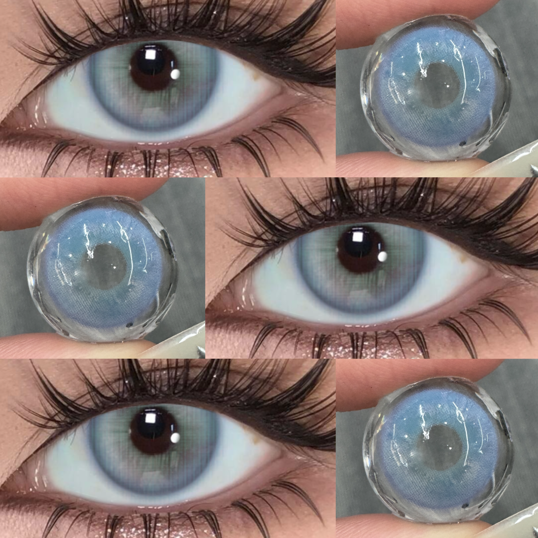Clearwave Blue - 1 Year, 2 lenses Colored Contacts - Gleglow