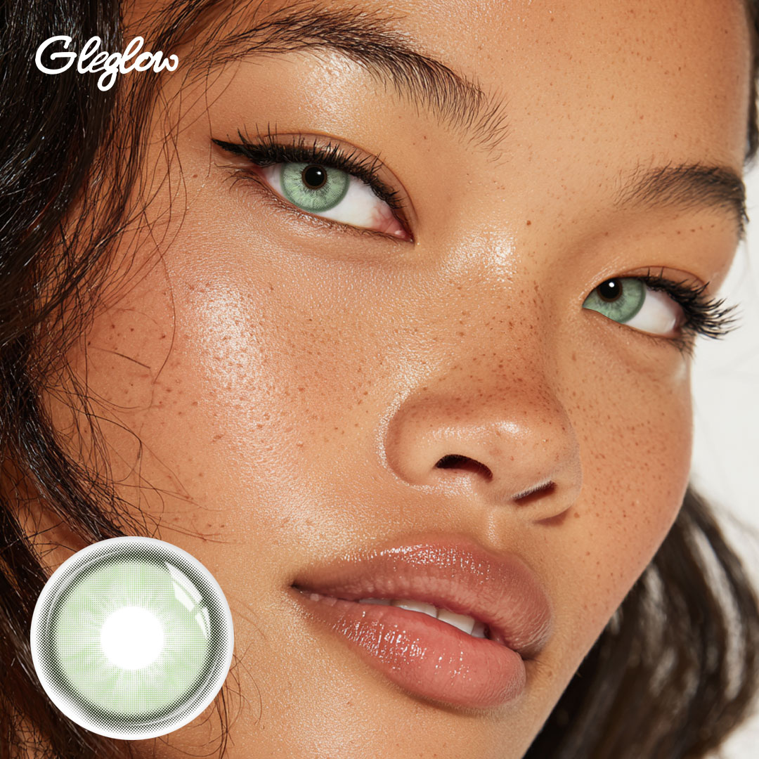 Solstice Green - 1 Year, 2 lenses Colored Contacts - Gleglow