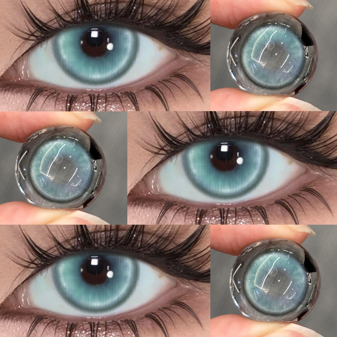 Violeton Blue - monthly, 2 lenses Colored Contacts - Gleglow