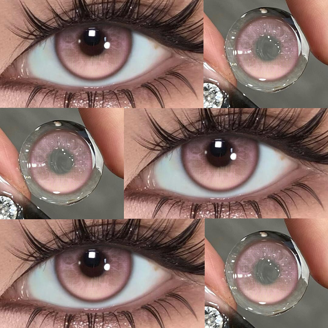 Cherry Pop Pink - 1 Year, 2 lenses Colored Contacts - Gleglow