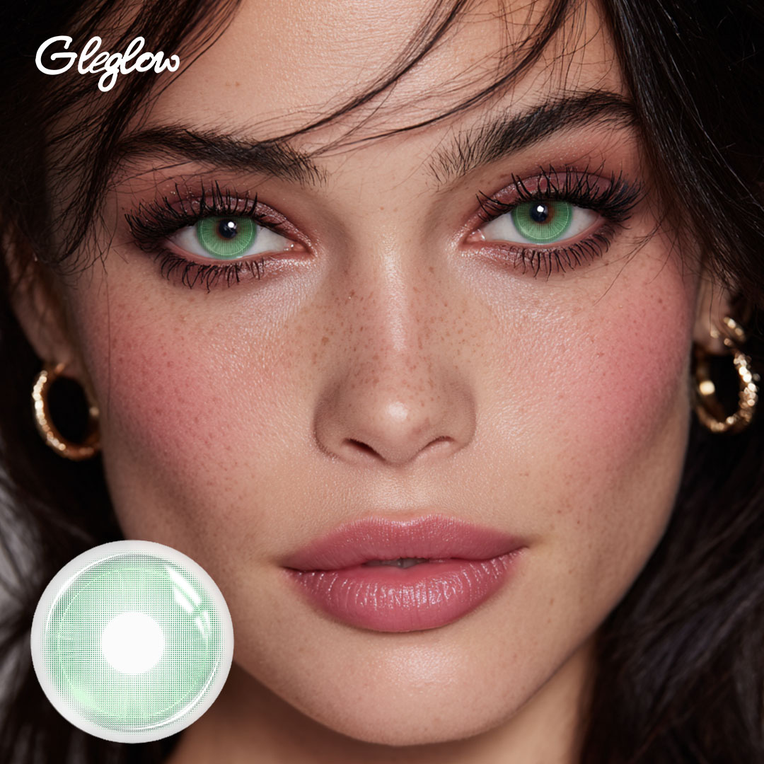 Lorza Green - 1 Year, 2 lenses Colored Contacts - Gleglow
