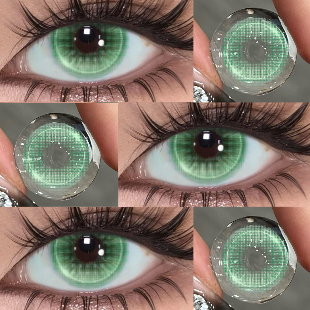Lorza Green - 1 Year, 2 lenses Colored Contacts - Gleglow