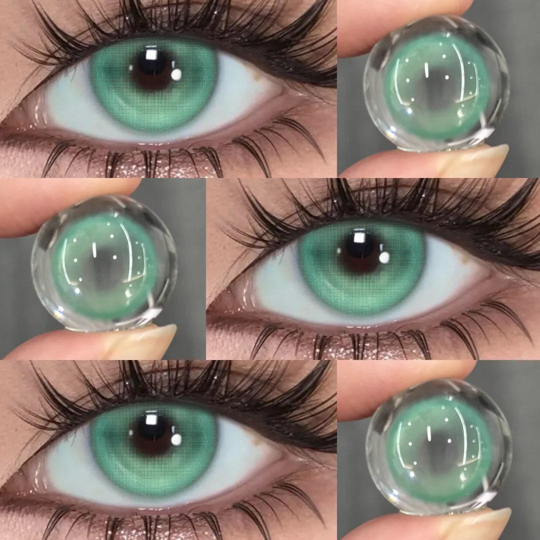 Luminous Green - 1 Year, 2 lenses Colored Contacts - Gleglow