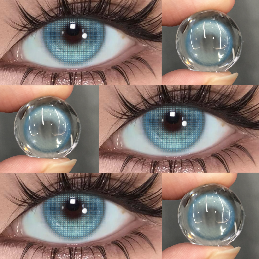 Luminous Blue - 1 Year, 2 lenses Colored Contacts - Gleglow