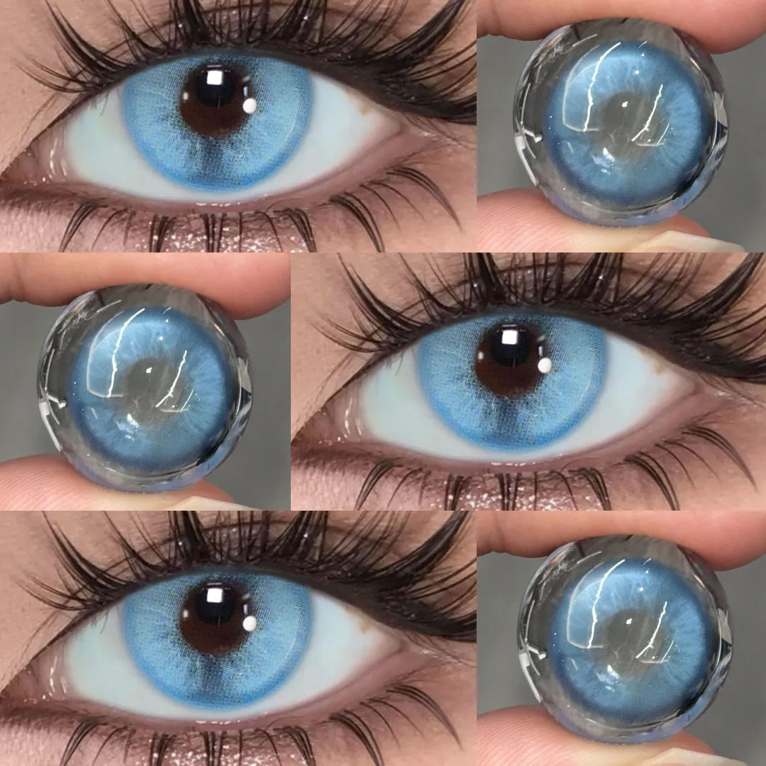 Luxe Neon Sky Blue - monthly, 2 lenses