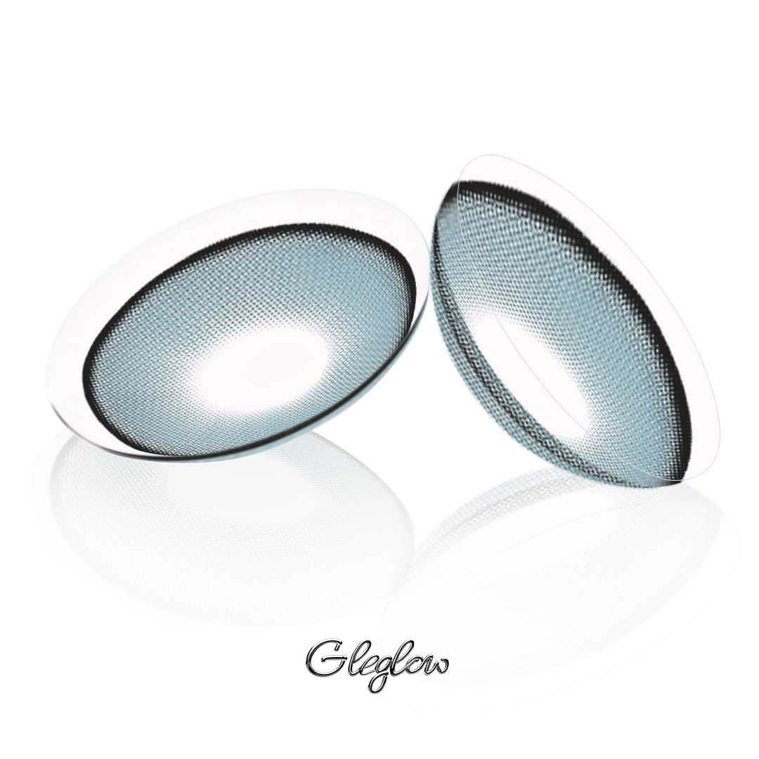 Rasbelle Blue - 1 Year, 2 lenses Colored Contacts - Gleglow
