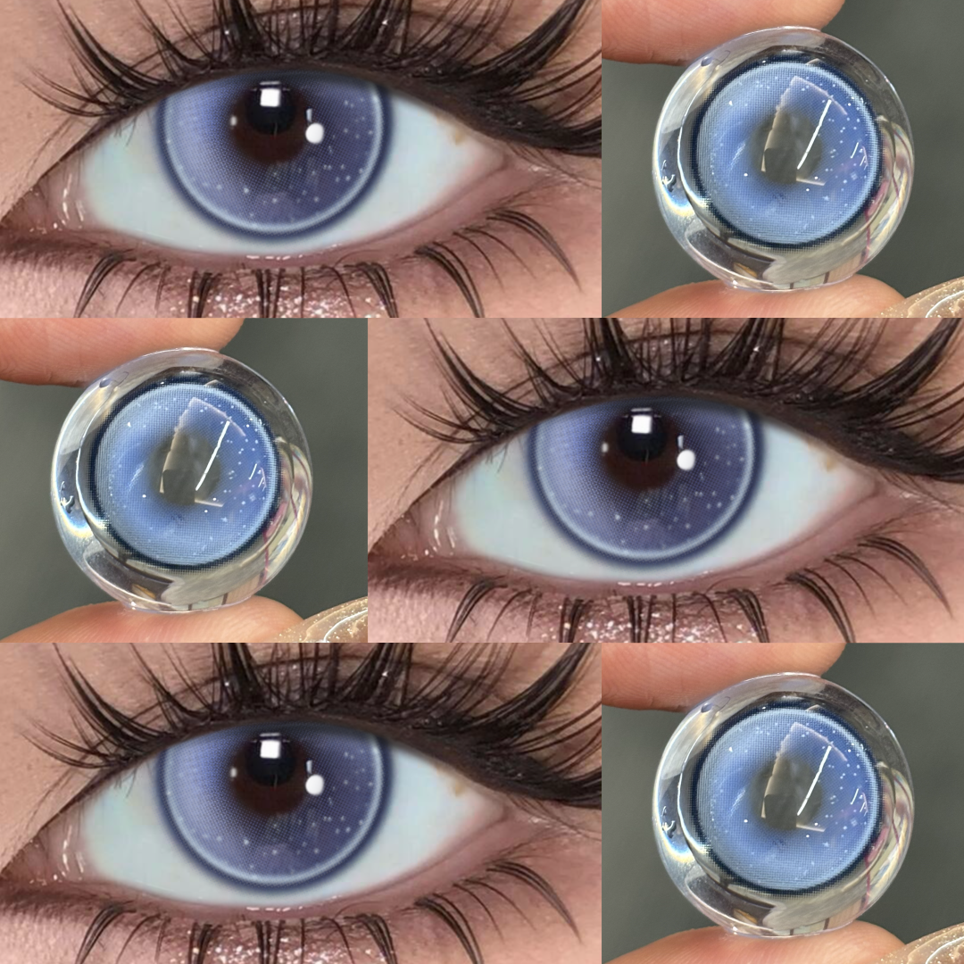 Sage Blue - 1 Year, 2 lenses Colored Contacts - Gleglow