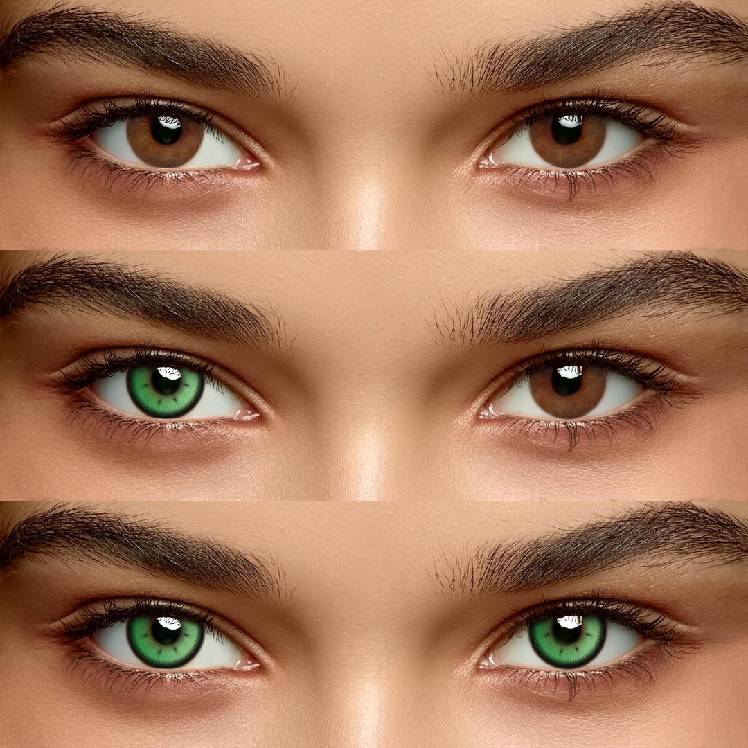 Rhapsody Green - 1 Year, 2 lenses Colored Contacts - Gleglow