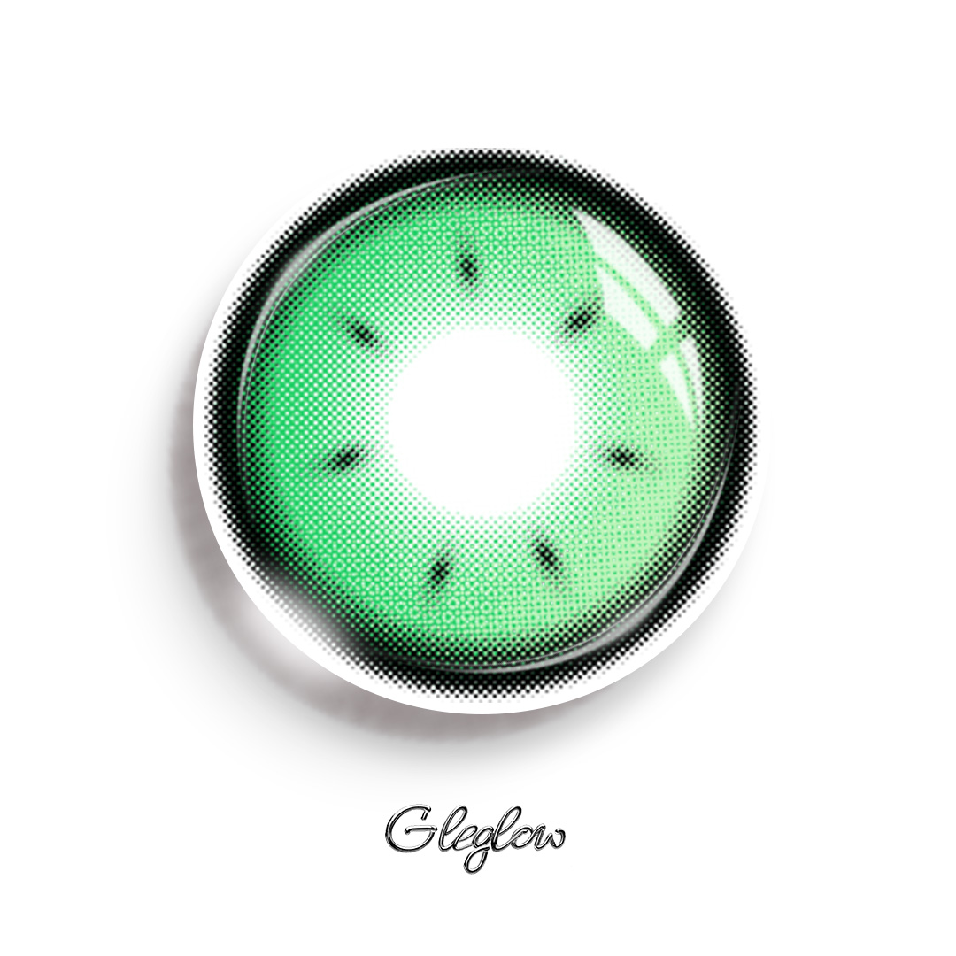 Rhapsody Green - 1 Year, 2 lenses Colored Contacts - Gleglow