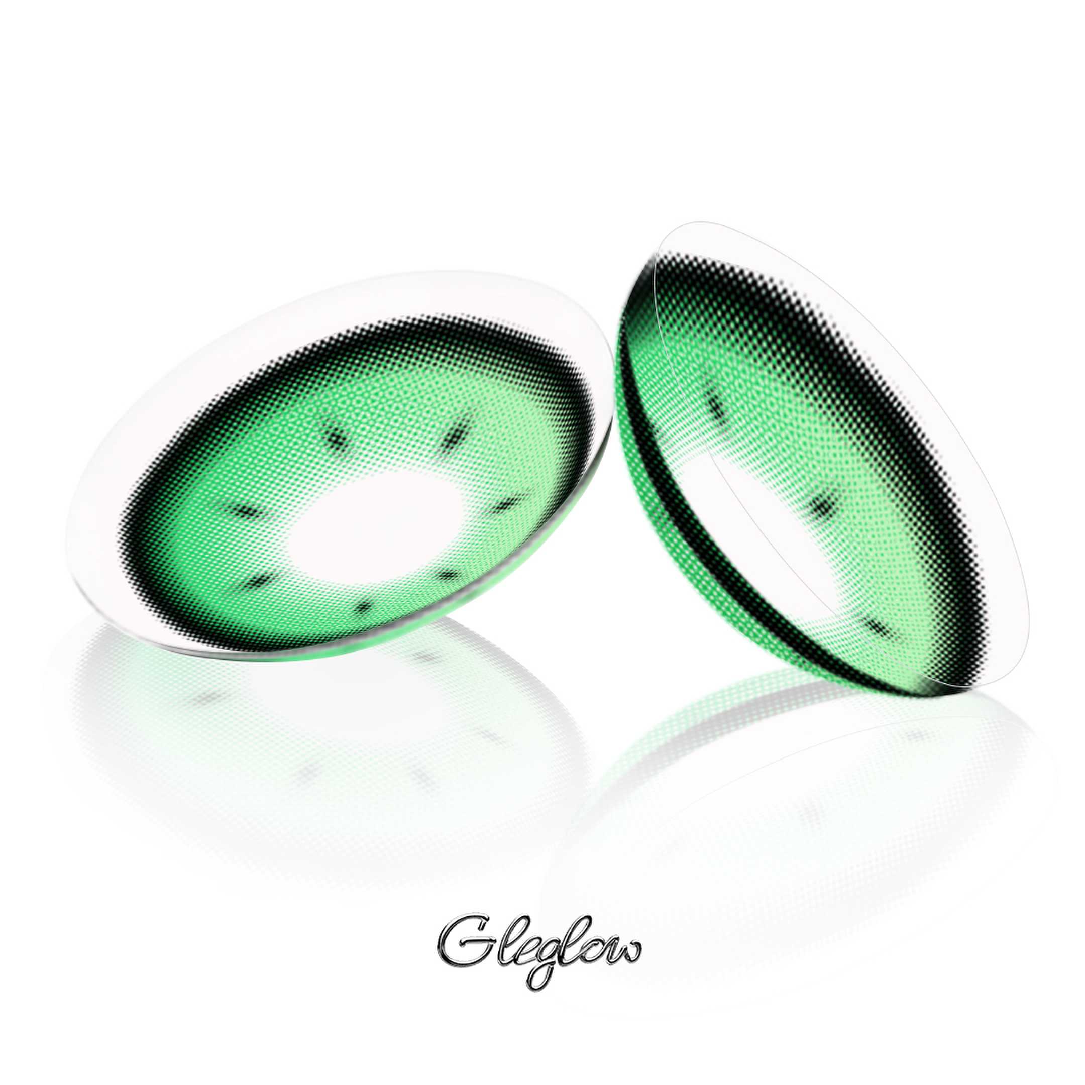 Rhapsody Green - 1 Year, 2 lenses Colored Contacts - Gleglow